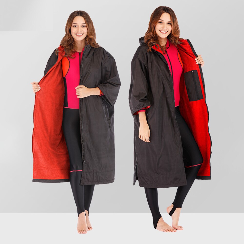 Droog Gewaad Waterdichte Capuchon Poncho Nat Pak Dryrobe Met Microfiber Badstof Voering