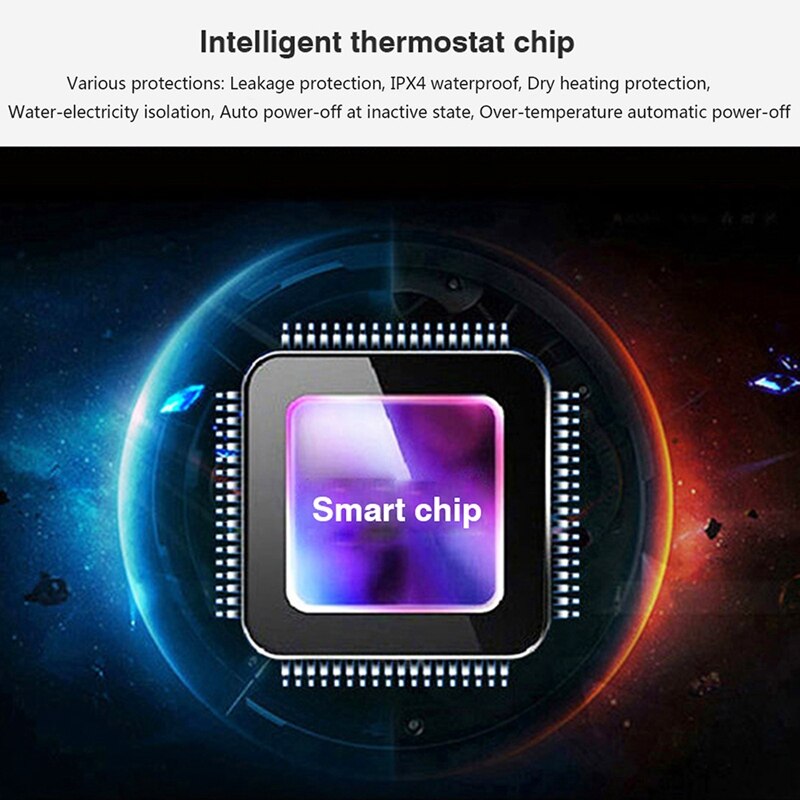 3800w mini elektrische boilers met directe verwarming, led-display, lekkagebeveiliging voor elektrische boilers, keuken, eu-stekker