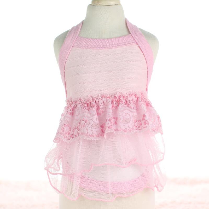 Süße Prinzessin Spitze Mädchen Hund Kleider Kleidung für Hunde Katze Tragen Produkte für Haustiere Yorkie Malteser Chiwawa Frühling Sommer: Rosa / XL