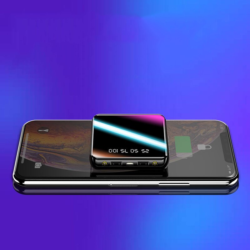 30000mAh Accumulatori E Caricabatterie Di Riserva Quadrato Del Telefono Mobile Veloce Caricabatterie Da Viaggio 2USB di ILLUMINAZIONE A LED Per I Telefoni intelligenti Caricatore Esterno Batteria esterna