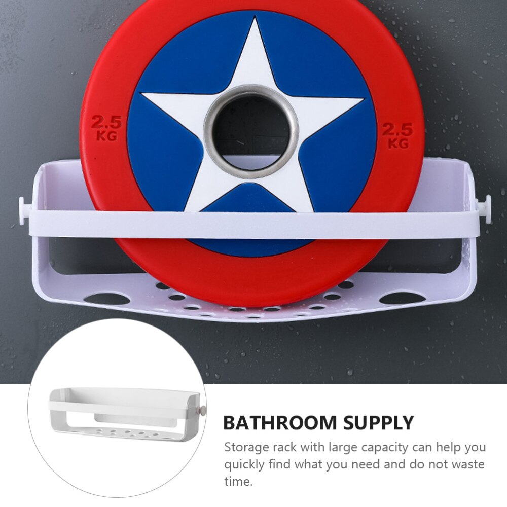 Support de rangement mural pour salle de bain, 1 pièce, blanc