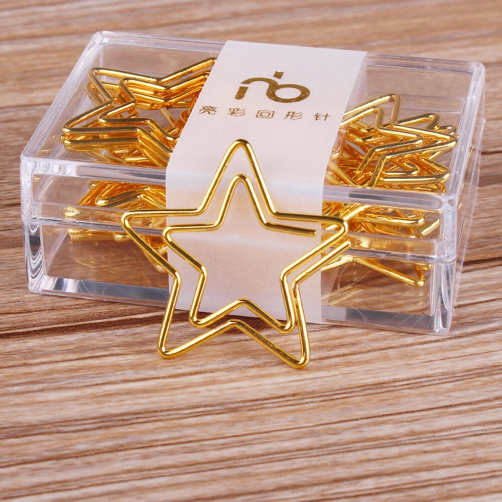200 Clips De Papel Dorados En Forma De Gota - Metálicos, Decorativos Y Prácticos Para Organizar Documentos, Libros O Fotos