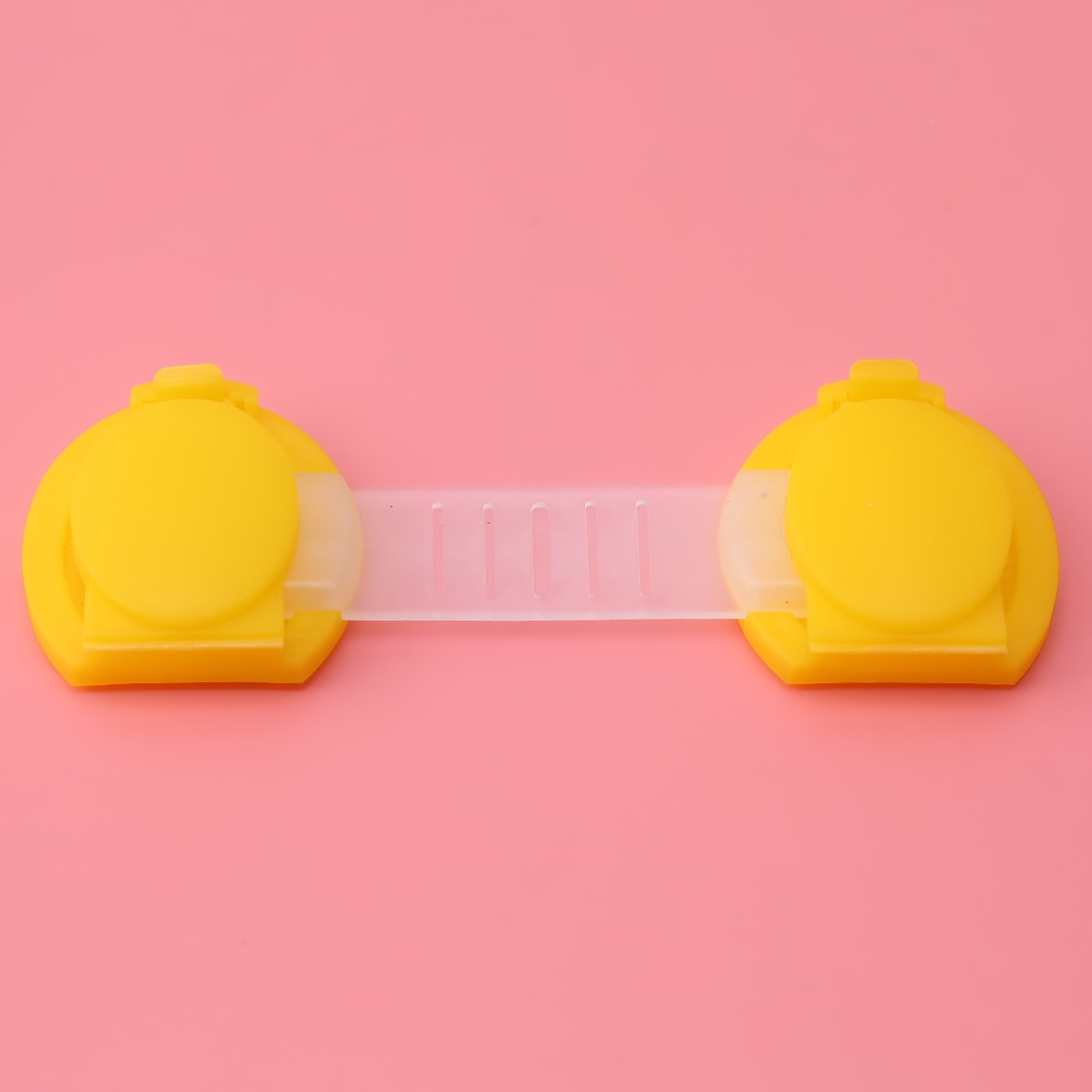 10Pcs Baby Long Cute Bendable Door Drawers Safety Lock Children Protection Lock Cabinet Door Drawers Refrigerator Lock