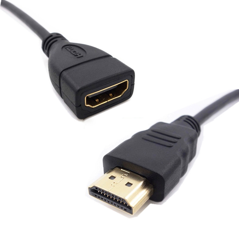 1Pcs HDMI Male And Female Extension Cable 1.4 Version High-definition Video Adapter Extension Prolongate Connector 0.5m/1m/2m/3m