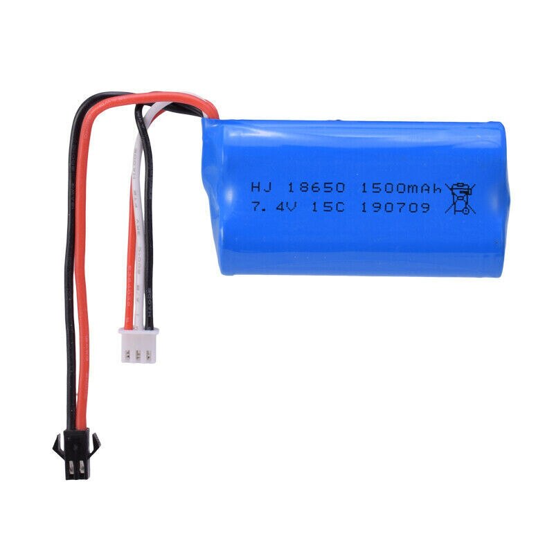 18650 batterie Für Udi U12A Syma S033g Q1 H101 H103 FT009 RC boote flugzeug spielzeug teile 7,4 V 1500mAh
