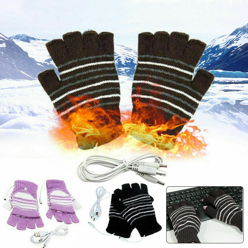 Unisex Winter Warmer Usb Verwarmd Handschoenen Thermische Handwarmer Elektrische Verwarming Handschoenen