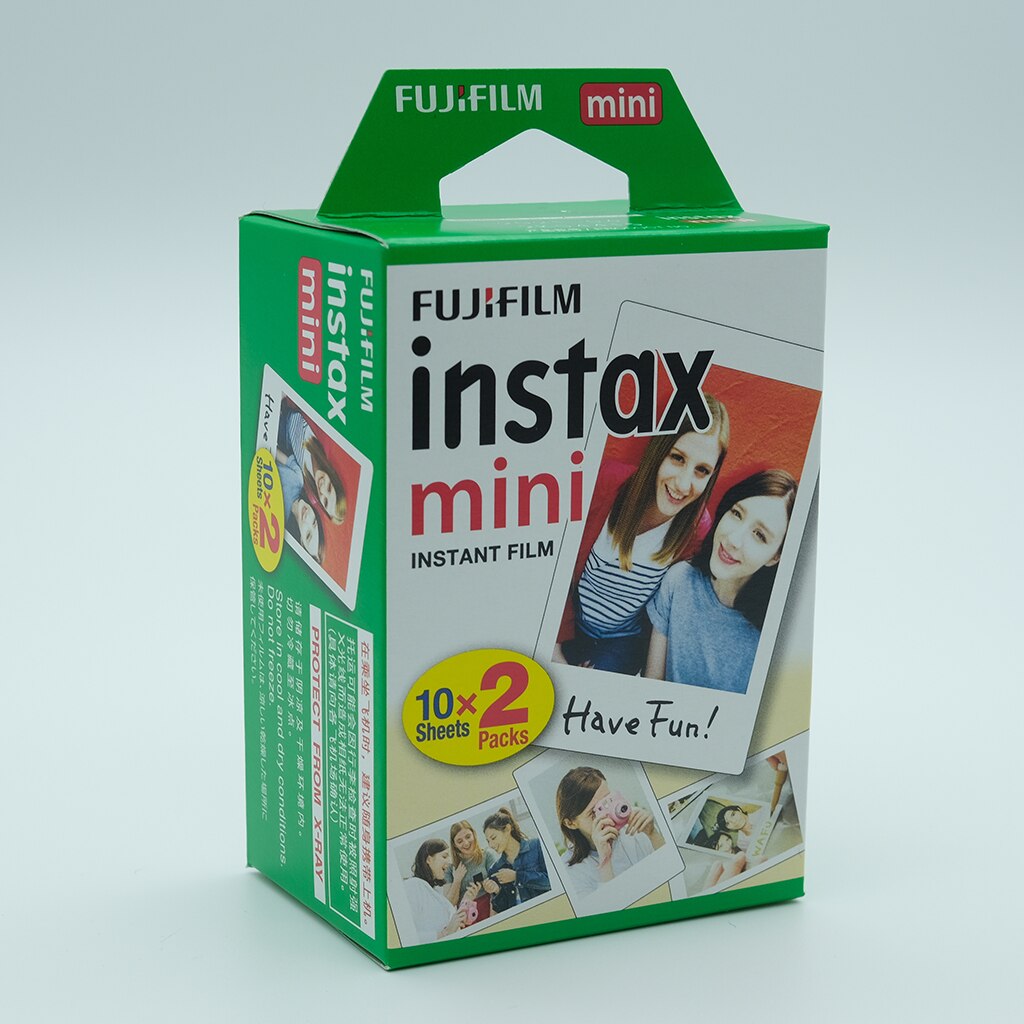 20 feuilles Fujifilm Instax Mini 7s/8/25/90/9 Film blanc bord couleur papier Photo pour appareil Photo instantané FUJI
