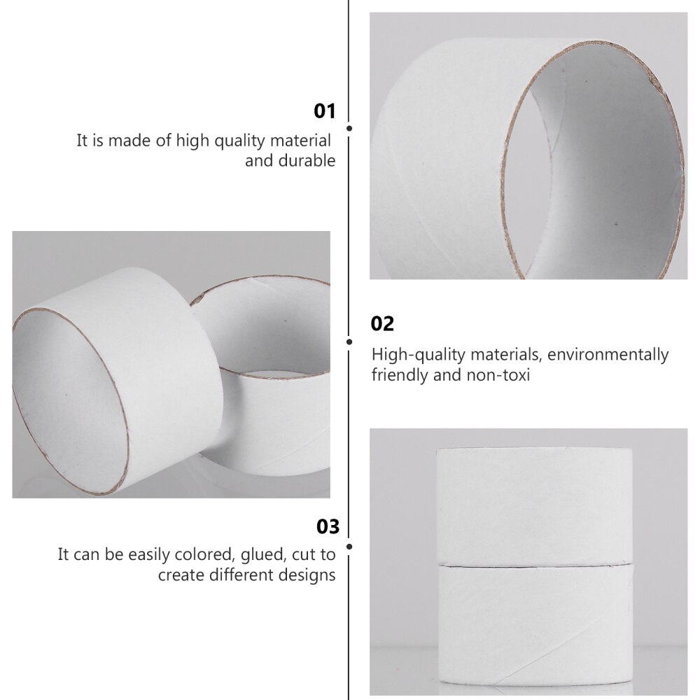 25pcs Paper Tubes Children Craft Paper Roll for DIY Art Drawings Posters