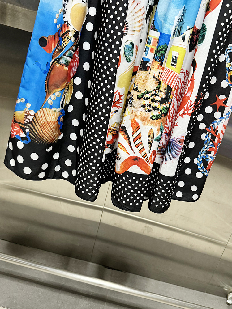 Vgh kleurzwart casual losse rokken voor dames hoge taille patchwork rits streetwear print lange rok damesstijl