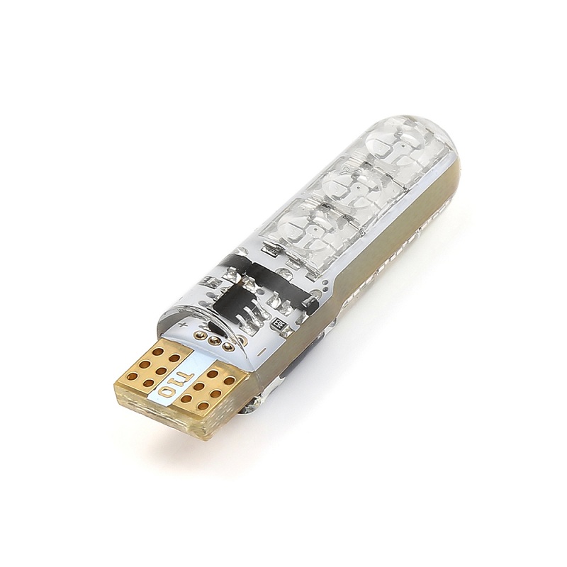 2PCS Auto RGB LED 12V T10 LED RGB 5050 6SMD Fernbedienung Lesen Universal Keil Licht Signal Lampe auto zubehör auto licht: one bulb