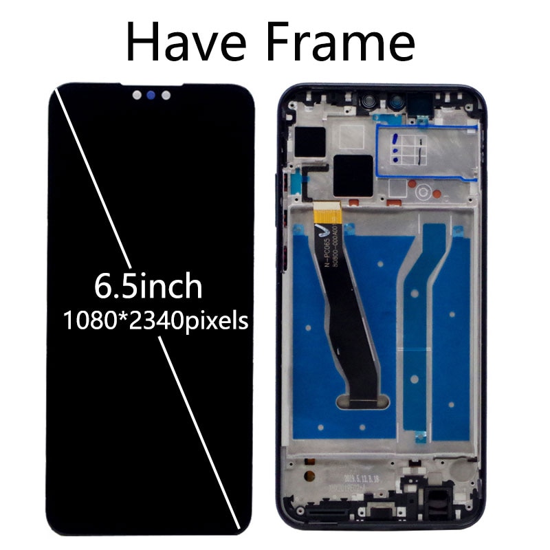 6.5 ''Lcd Met Frame Voor Huawei Y9 Lcd Genieten 9 Plus Display Touch Screen Digitizer Vergadering Voor Huawei y9 Display