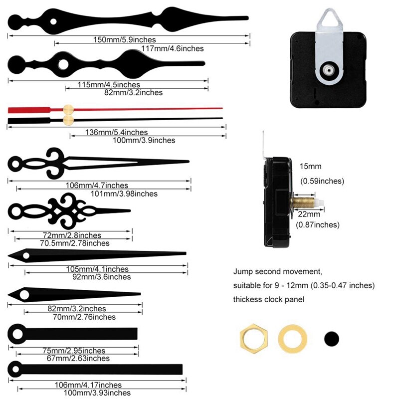 Klok Mechanisme Hoge Koppel Klok Kit Klok Mechanisme Vervanging Quartz Klok Beweging Diy Klok Handen En Motor Kit