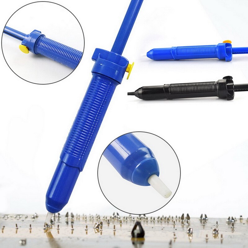 Zuiggereedschap soldeerapparaat desoldeerpomp zuig tin verwijderbout handleiding zwarte vacuümsoldeerbout desoldeer handgereedschap