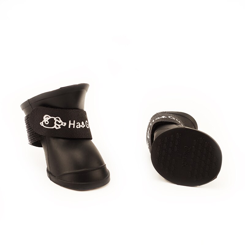 XL/XXL 4pcs/set Pet Shoes Dog Waterproof Rain Boots Rubber Candy Color Large Dog Shoes
