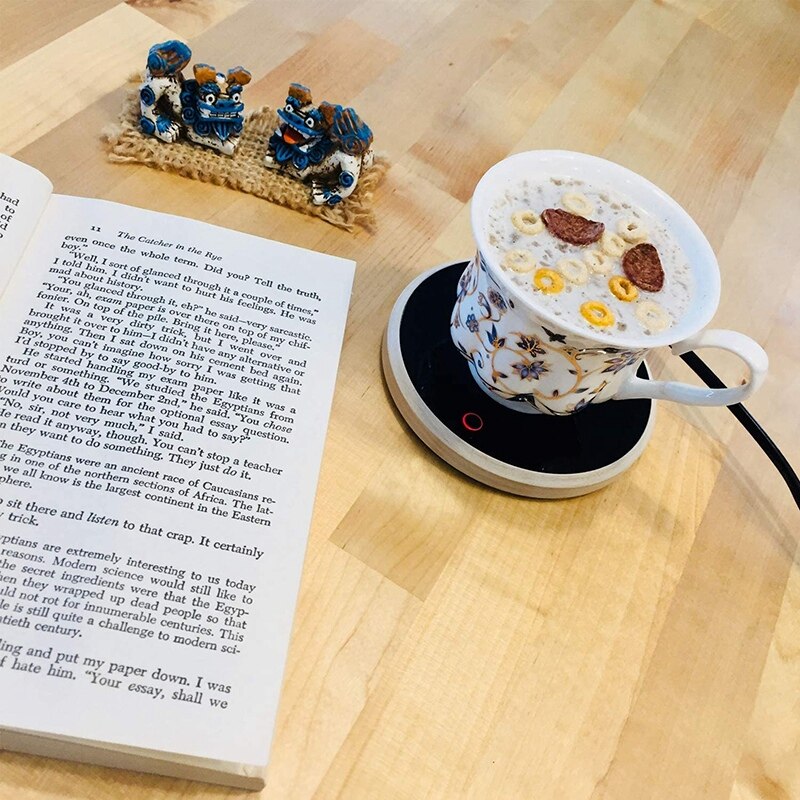 Kaffevärmare tallrik mugg varmare elektrisk för skrivbord i hemmet eller kontoret, håll kaffe och dryck varma