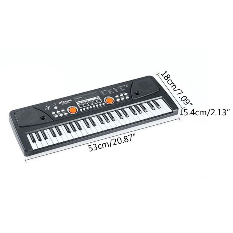 Teclado de Piano para niños 49 teclas instrumento Musical electrónico portátil multifunción