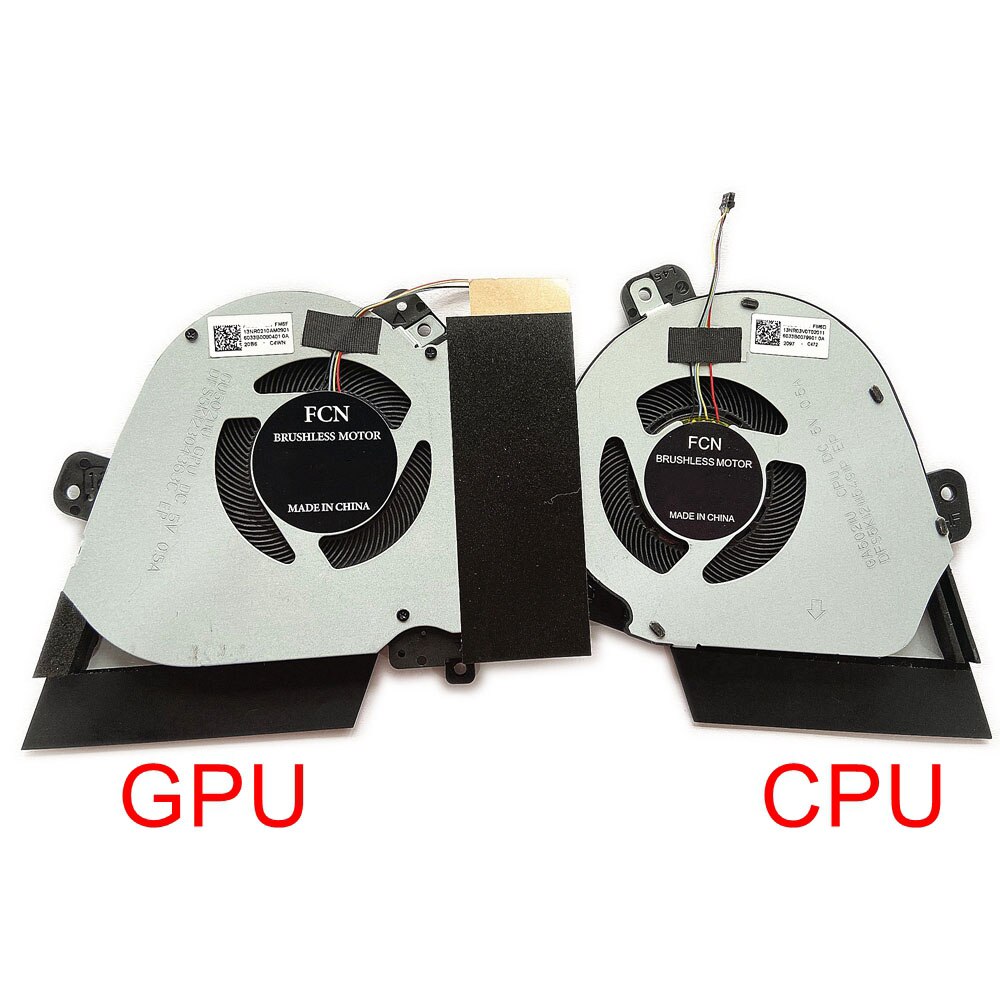 Original CPU GPU Cooling Fan For Asus ROG GU502 GU502DU GU505DU GU502GV GA502IU Cooler Radiator DC5V 0.5A
