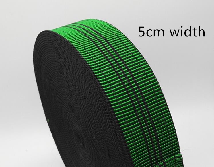 10 mètres canapé élastique bande d'ameublement sangles largeurs 3cm/5cm/7cm Latex caoutchouc meubles canapé sangle bande + 25 pièces clous fixes: 5cm width
