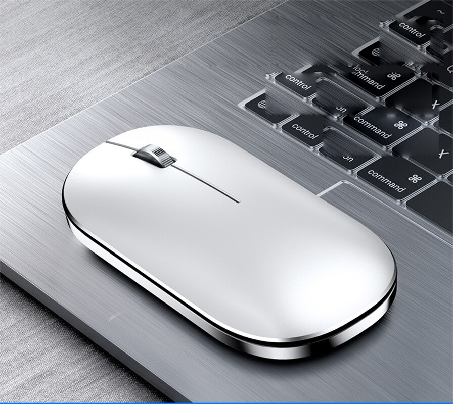 Draadloze Bluetooth Muis Usb Computer Muis Stille Ergonomische Muis 1600 Dpi Optische Mause Gamer Muizen Wireless Voor Pc Laptop: Single mode White