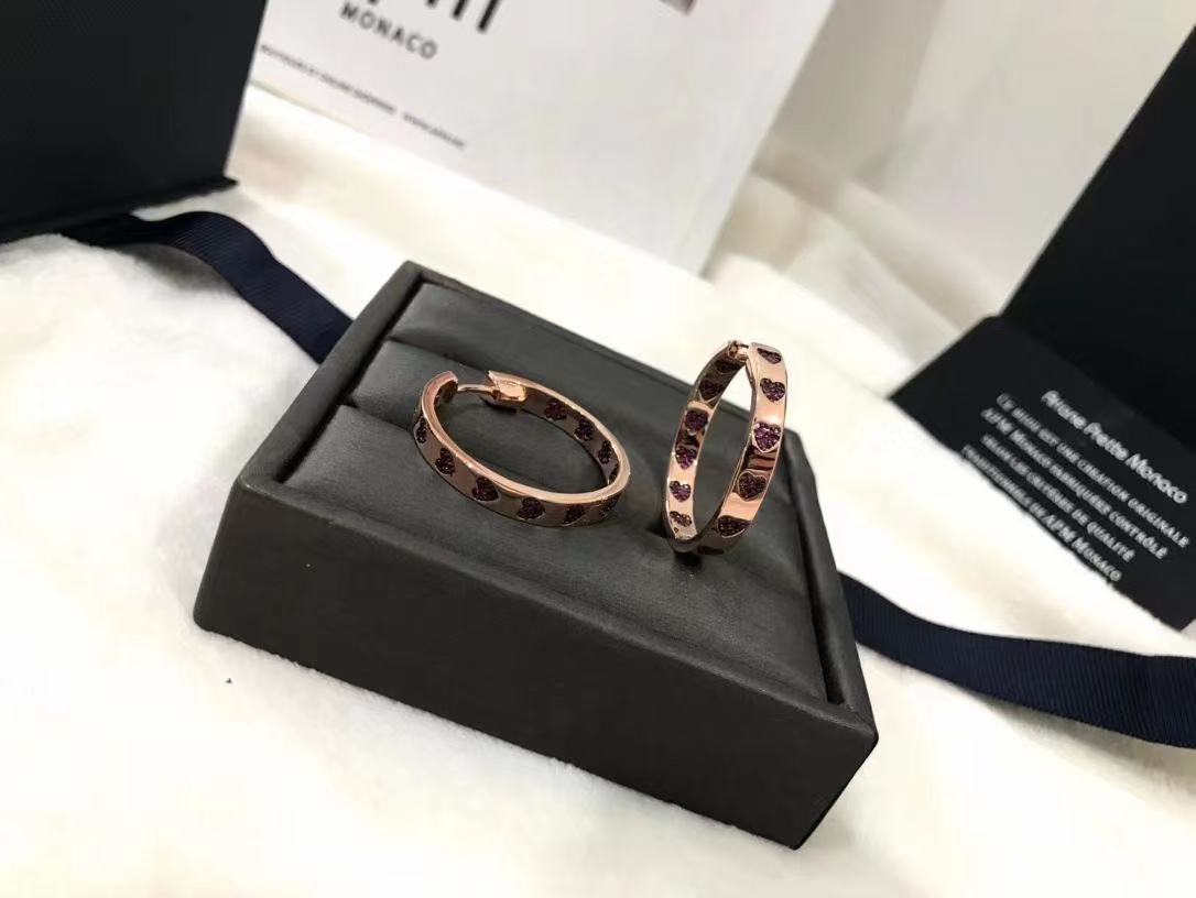 Novo fevereiro 2022 amor anel de jóias, presente do dia dos namorados, jóias femininas marroquinas: Earrings6-Medium