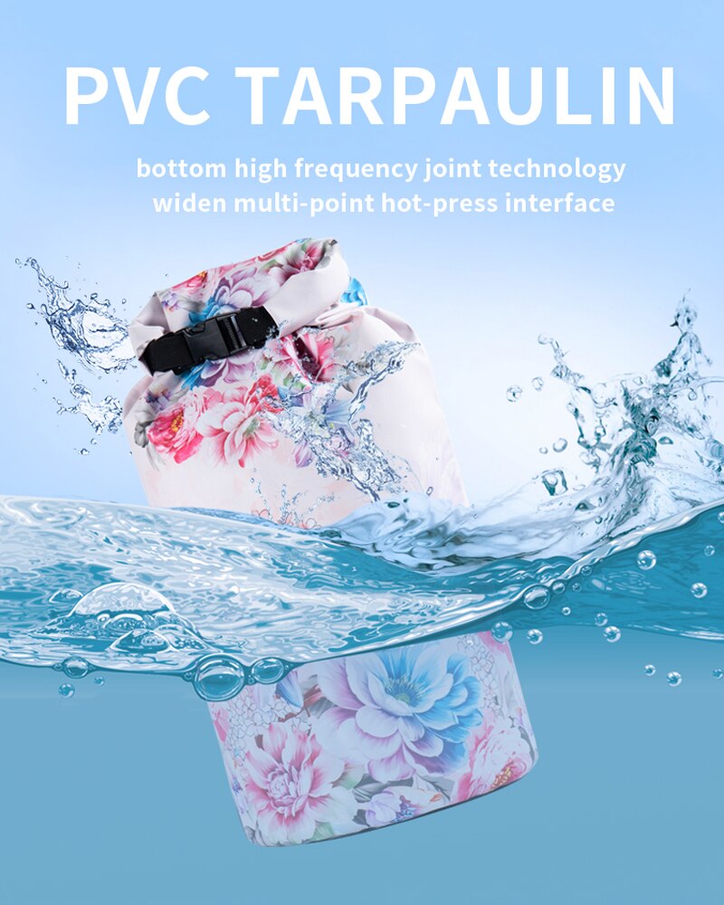 PVC Waterproof Bag 5L 10L 20L Outdoor swimming Bag Diving Compression Storage Dry Bag For Man Women Kayaking backpack