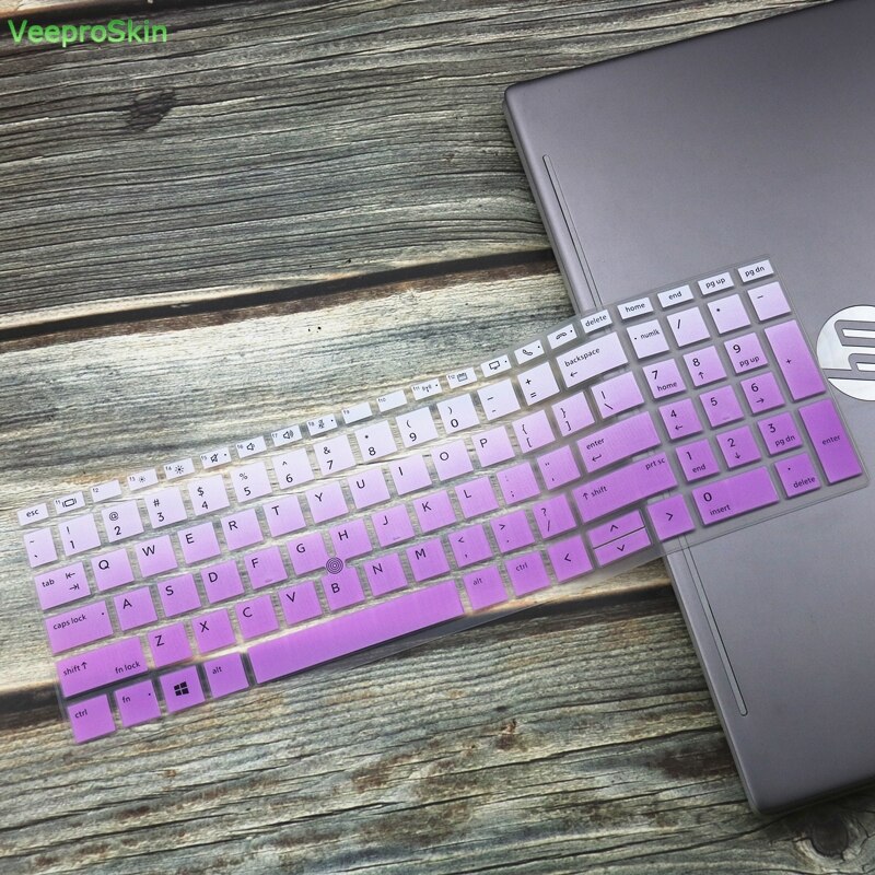Laptop tastatur cover protector skin til 15.6 " hp elitebook 755 g5 850 g5 15.6 tommer: Fadepurple