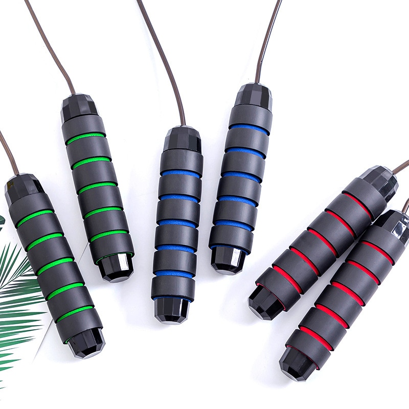 Adulto fitness peso-rolamento pulando estudante esportes gordura de aço queima de rolamento pular corda