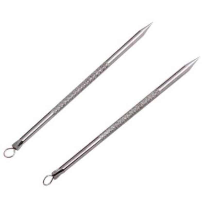 Stainless Steel Extractor Blackhead Remover Needles Dots Cleaner Acne Blemish Remover Needles Set Black Spots Pore Cleanser Tool: Default Title