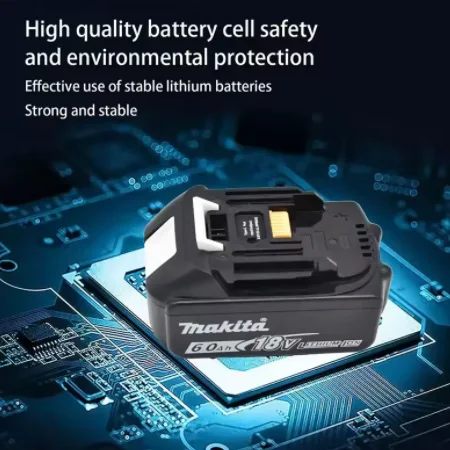 100%  originale makita 18v 6.0ah genopladelige batterier, egnet til makita  bl1830 bl1830b bl1840 bl1850b elværktøjsbatteri