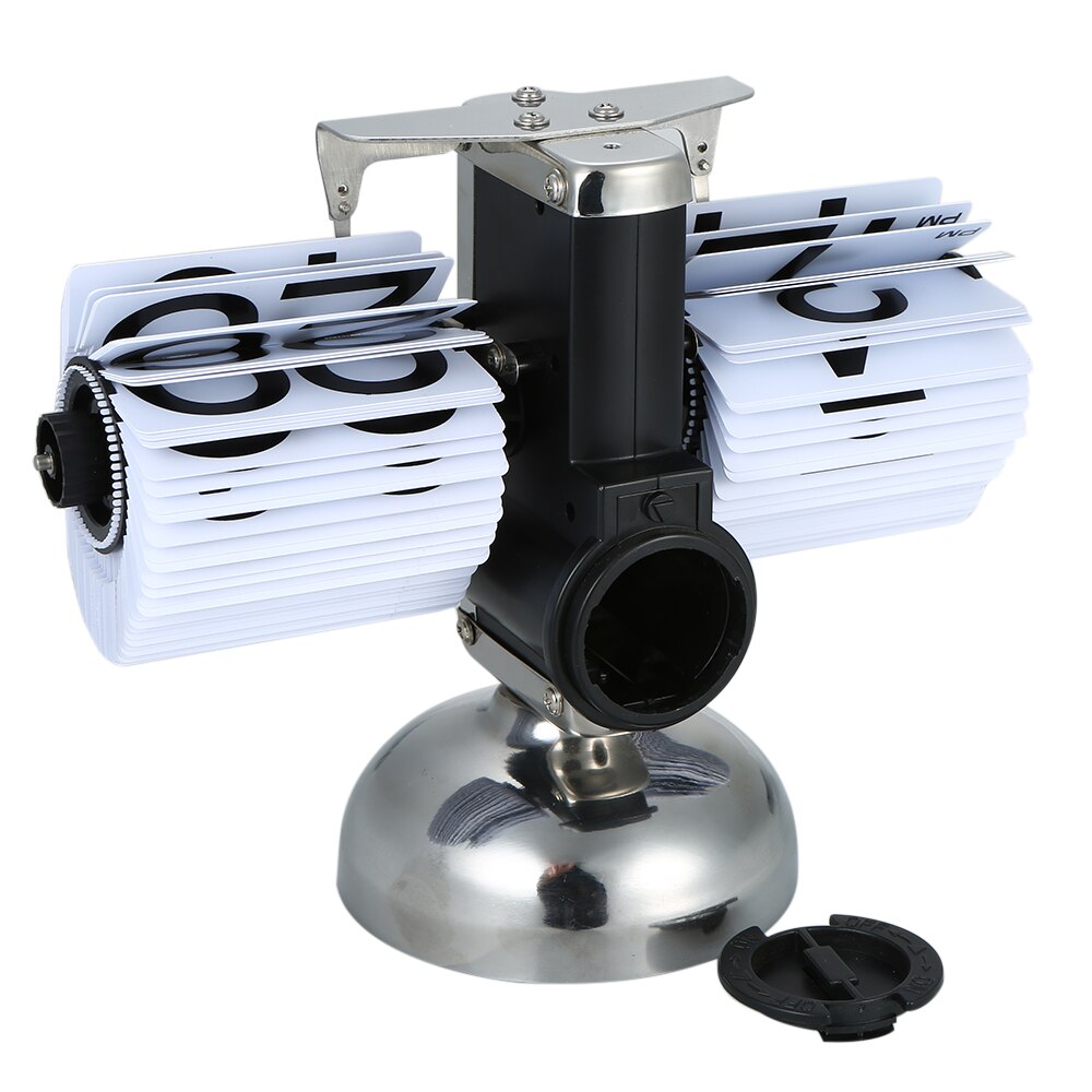 Flip Digital Clock Small Scale Table Clock Retro Flip Clock Stainless Steel Flip Internal Gear Operated Quartz Clock Home Decor