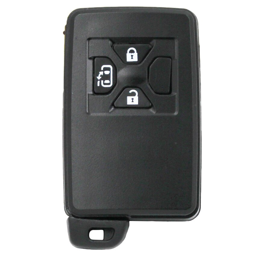 Funda inteligente para llave de coche, carcasa de 2/3/4/5 botones para Toyota Reiz, Avalon, Previa, Alphard, Prius, Color plata/negro: E