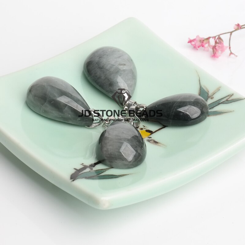 Natural Eagle Eye Stone Shape Pendant Natural Stone Pendant Necklaces For Women and Man