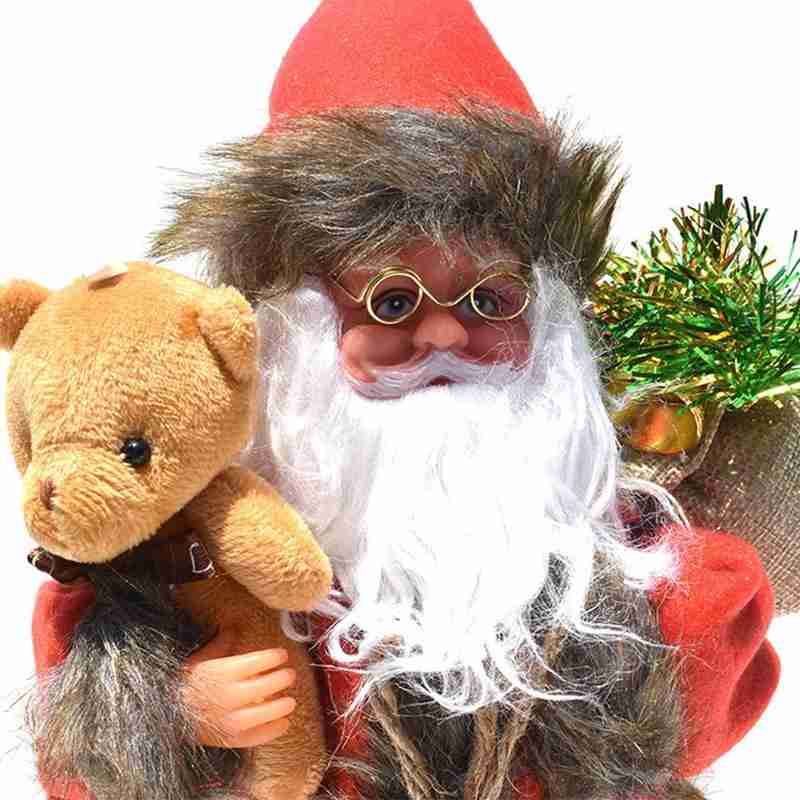 Elektrisk julemand dukke legetøj dans sang musik claus familie julemand jul børn dukke dekoration fest legetøj  u3 s 5