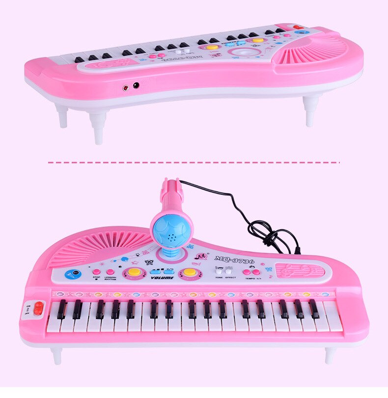 Children's Musical Instruments 37 keys with microphone keyboard Multifunctional musical piano toy