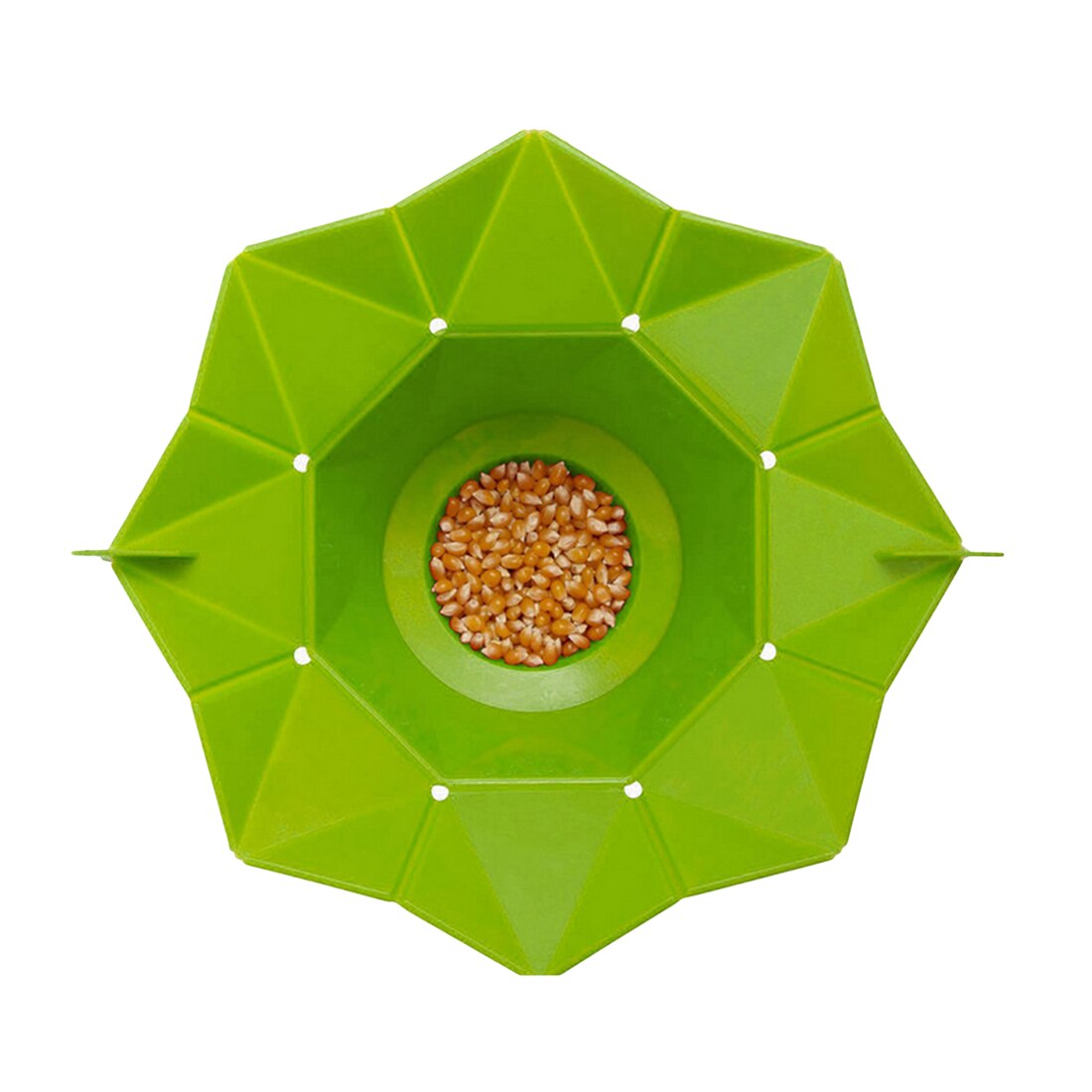 Popcorn Hersteller DIY Silikon Mikrowelle Popcorn Hersteller Falten Eimer verrotten Grün Lebensmittel Container: Grün