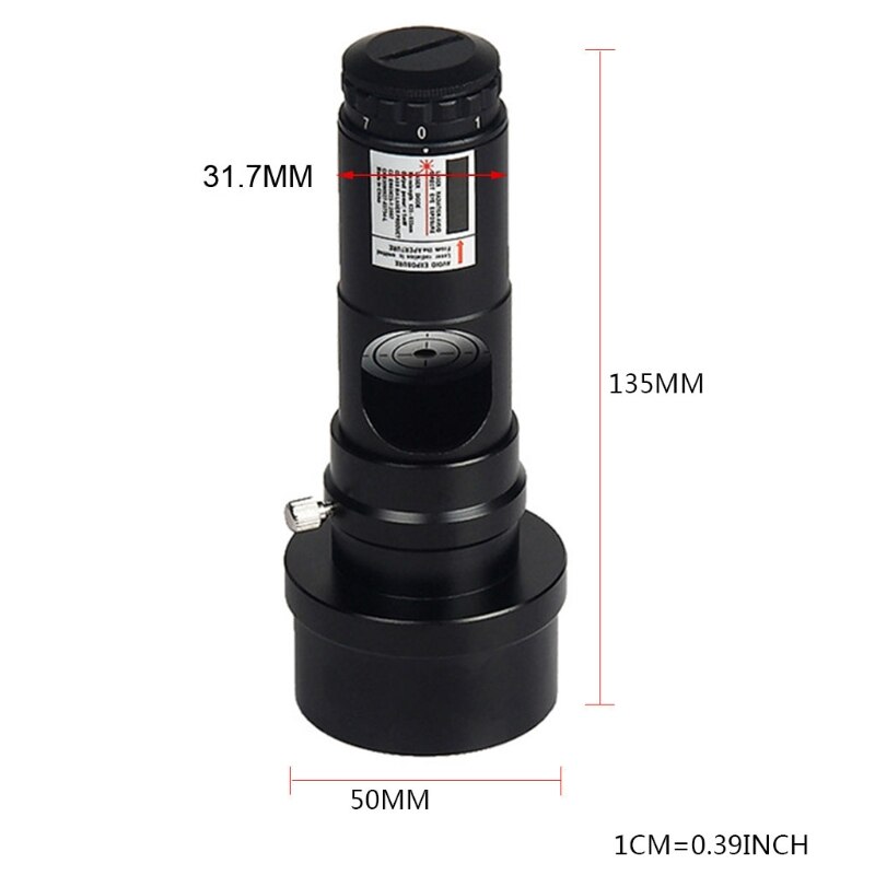 1.25 Inches Telescope Collimator Seven Gears Adjustable Eyepiece with Adapter U4LA