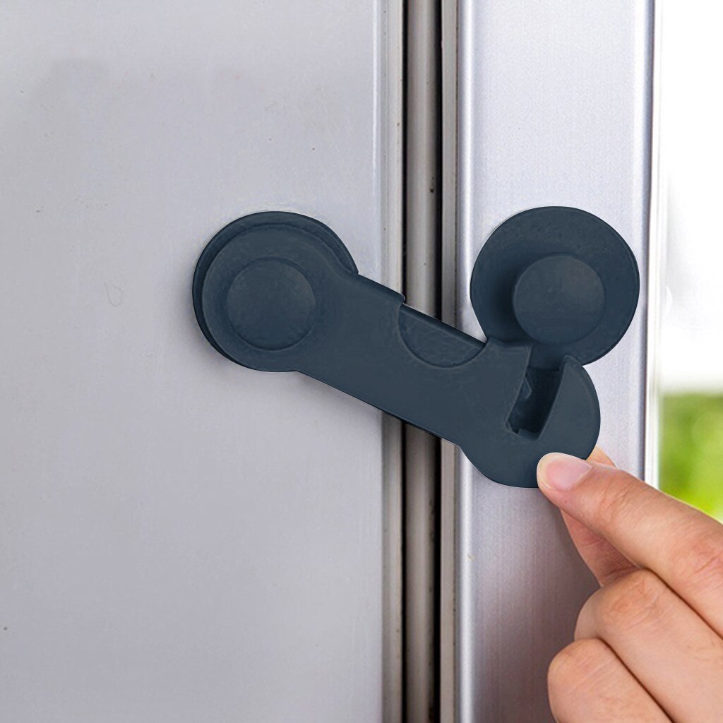 Kabinetlåse børnesikkerhed, klæbende babysikringslåse multifunktionel 1pc sikkerhed skuffe dørkabinet låseværktøj  #40