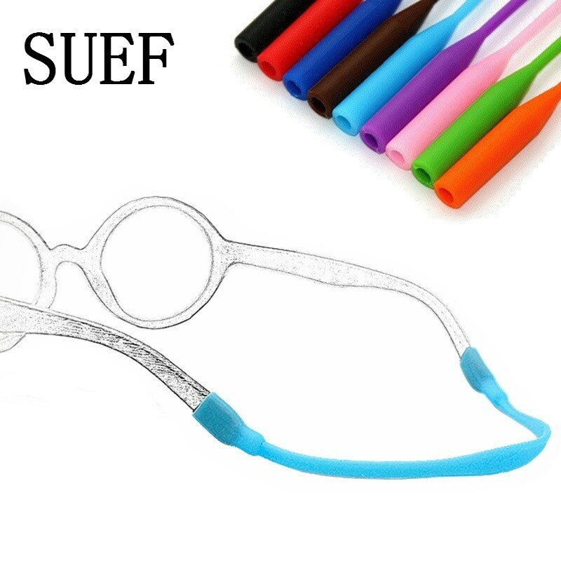 SUEF recién 20cm de silicona tira de cadena para gafas soporte Cable sostenedor de cordón de cuello para gafas de lectura guardián favores de para los niños @ 3