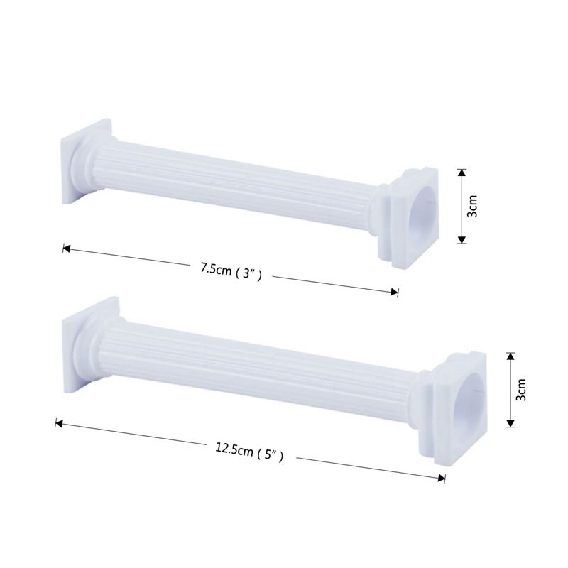 Upspirit 4 stks/set Cake Romeinse Kolom Plastic DIY Cake Ondersteuning Frame Wedding Party Cake Pop Display Stand Cupcake Houder Plank