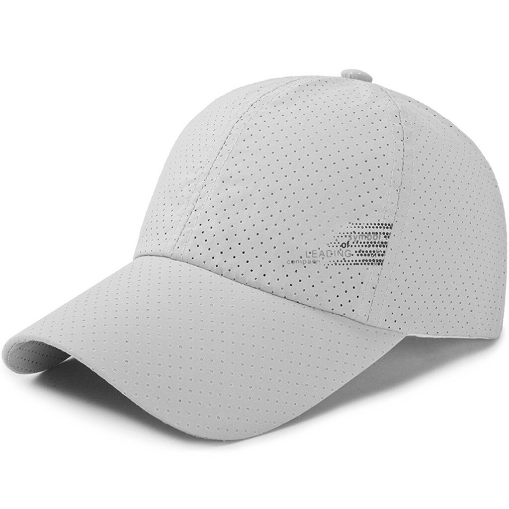 Summer Outdoor Suitable Mesh Patchwork Baseball Cap Unisex Soft And Comfortable Sun Hat Baseball Caps Шапка#l: Gray