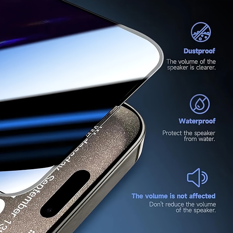 5pcs Full Cover Privacy Screen Protector For iPhone 16 Pro Max 16e 15 14 Plus 13 Pro Max 12 11 X XR XS Max Mini Anti-spy Glass
