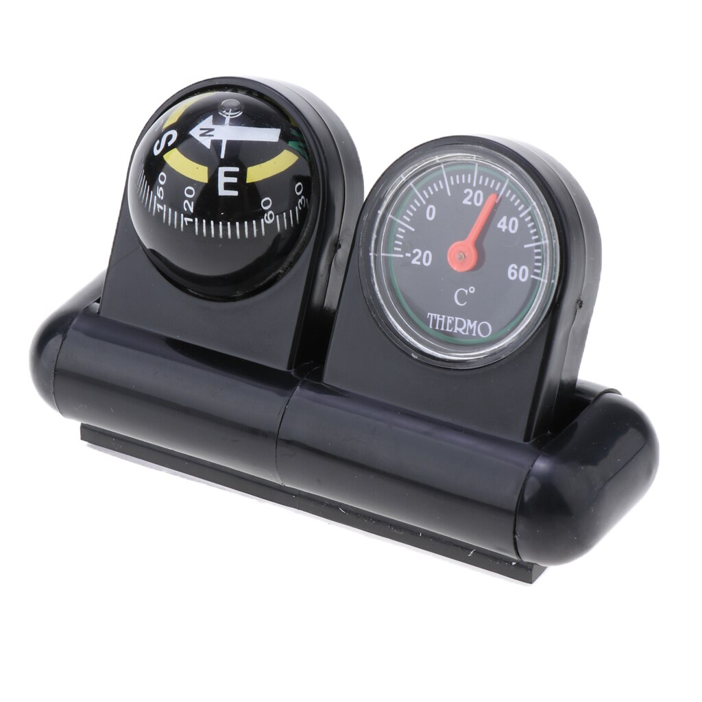 Thermometer with Car Guidance Compass 2 in 1 Vehicle Instrument Panel