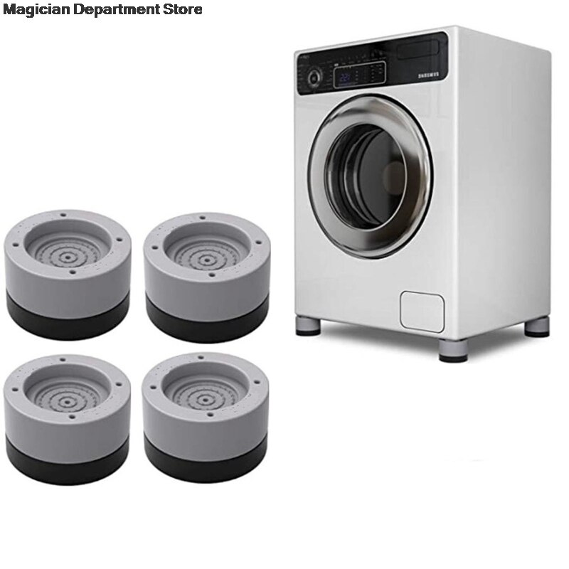 4PCS Universal Fixed for Washing Machine Rubber Mat Anti Vibration Feet Pads Laundry Washer Dryer Refrigerator Feet Fixed Pad