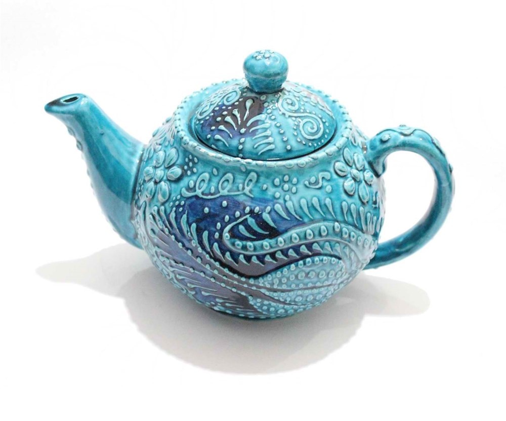Keramik tekande kaffekande traditionel kutahya har keramisk osmannisk anatolisk tyrkisk kaffekop turkis: Default Title