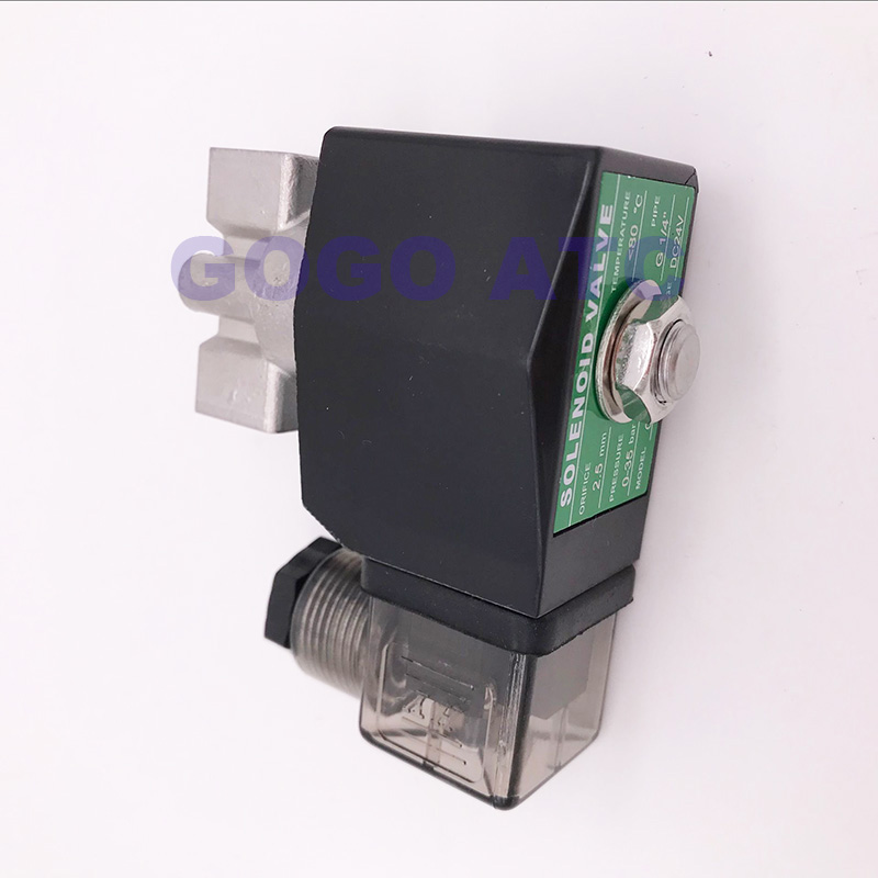 0-90/50/35bar 2 weg hochdruck magnetventil 1/8 "BSP 12V 24V DC AC110V 220V normal geschlossen edelstahl wasser ventil