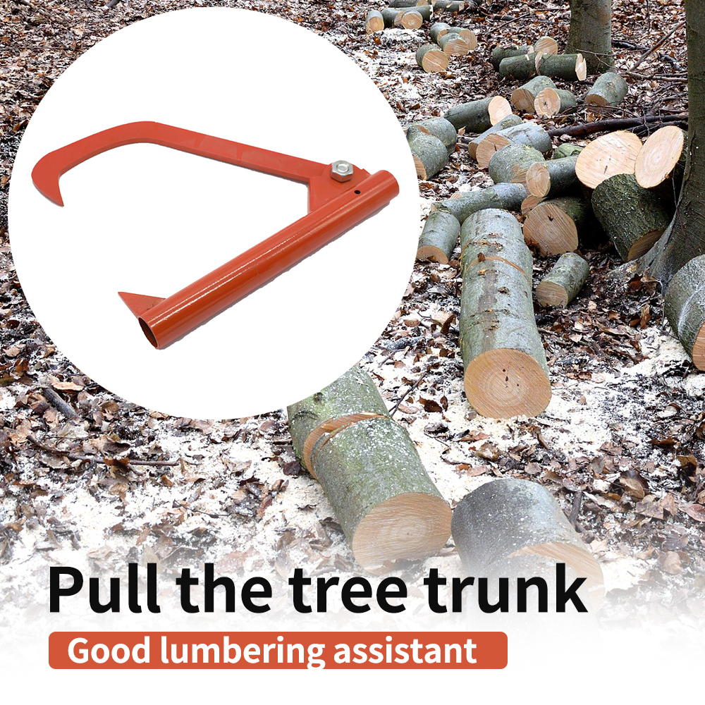 Steel Roller Felling Lever Lifter Log Peavy Home Transport Cant Hook Practical Rustproof Felling Lever Patio Backyard for Wood