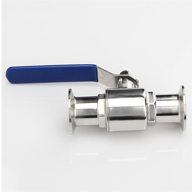 1-1/2" 38mm 304 Stainless Steel Sanitary Ball Valve 1.5" Tri Clamp Ferrule Type For Homebrew Diary Product