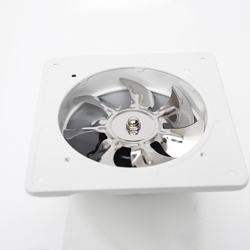 EAS-220V Ventilator Extractor Wall Mounted 6 Inch Exhaust Fan Low Noise Home Bathroom Kitchen Garage Air Vent Ventilation