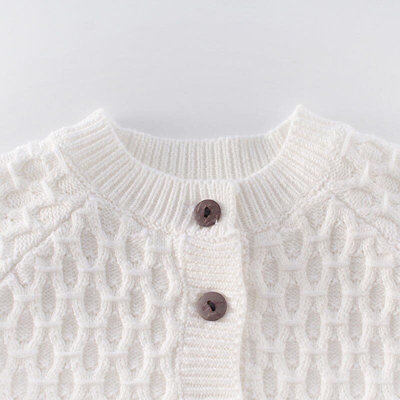 0-24M enfant en bas âge bébé fille automne chandails à manches longues couleur unie motif manches longues pull Cardigan pour les petits enfants