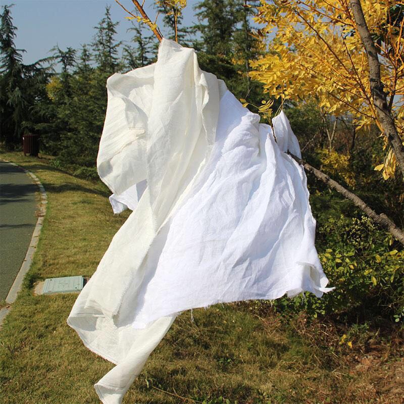 147cm width linen fabric flax cloth stone washed garment shirt fabri medium weight width 110 inch two colors available